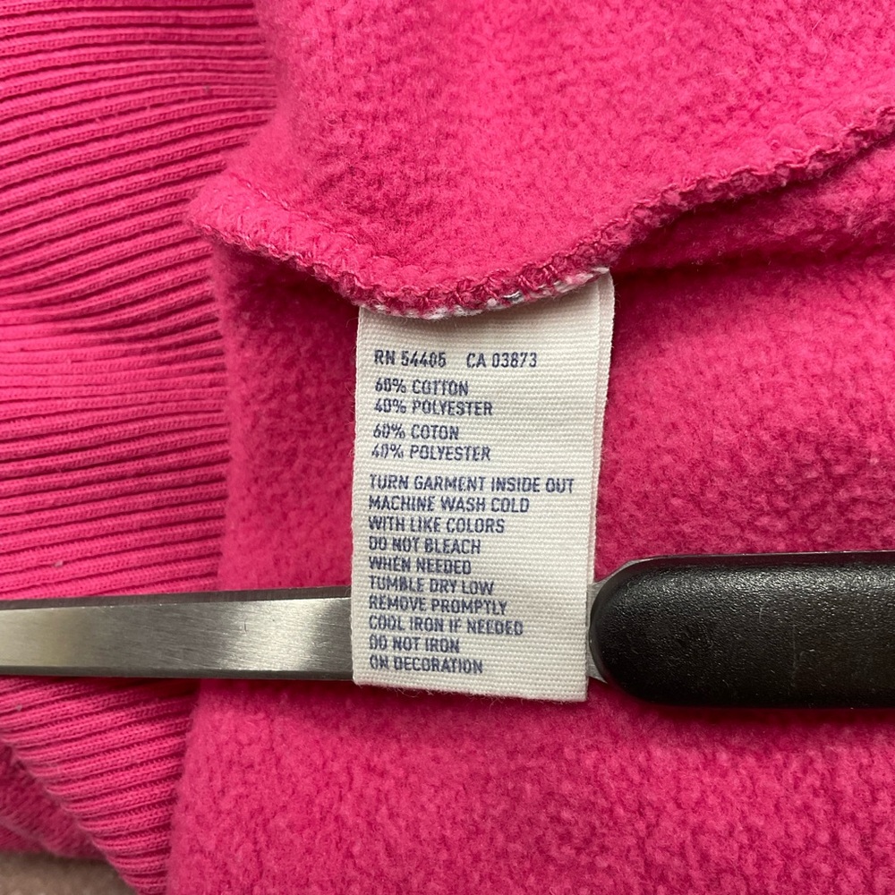 Y2K American Eagle Outfitters Women’s Half Zip Hodded Sweatshirt Sz XL Timeless - Picture 9 of 10